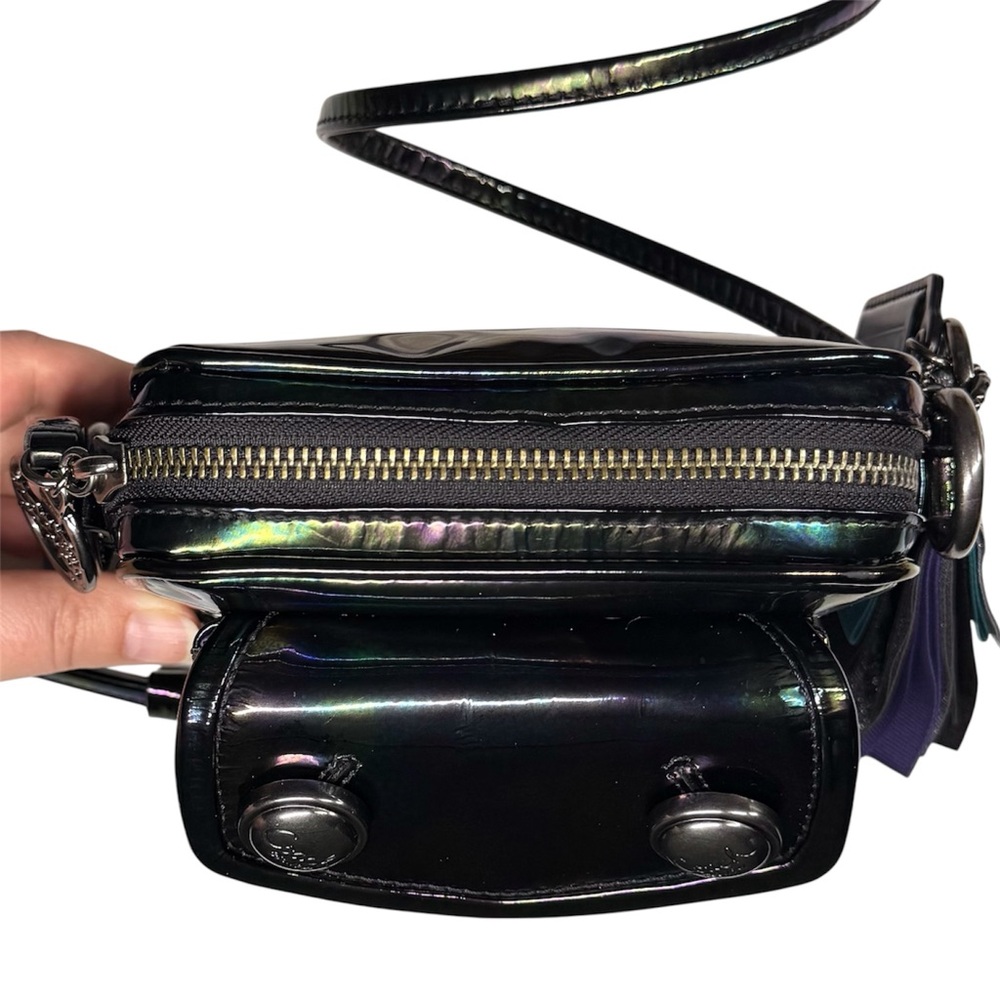 Rare Coach Poppy Oil Slick Boxy Bag in Black Patent Leather - Style No. 18925 - Picture 10 of 13